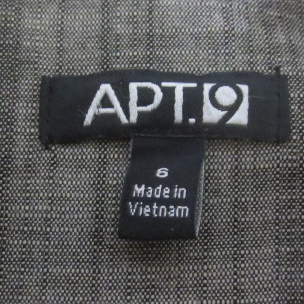 Apt.9 Blazer Suit Jacket In Multi-Tone Gray Cotto… - image 5